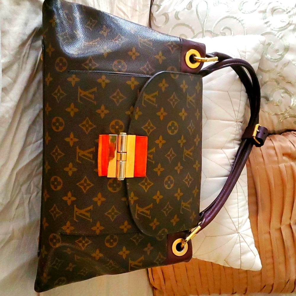 🤎💖 Louis Vuitton Olympe Aurore Monogram Canvas Bag Tote